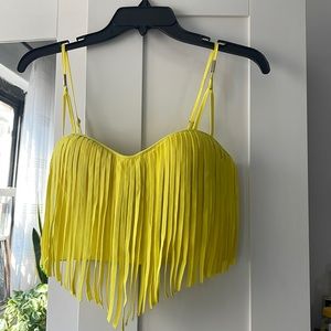 Bebe Fringe Crop Top